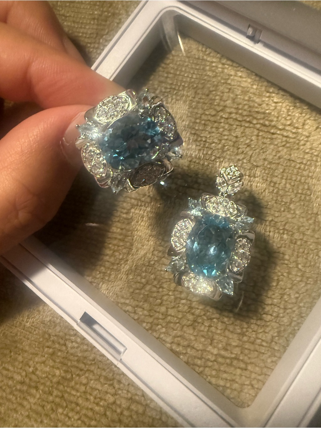 8-Carat Topaz Sterling Silver Set